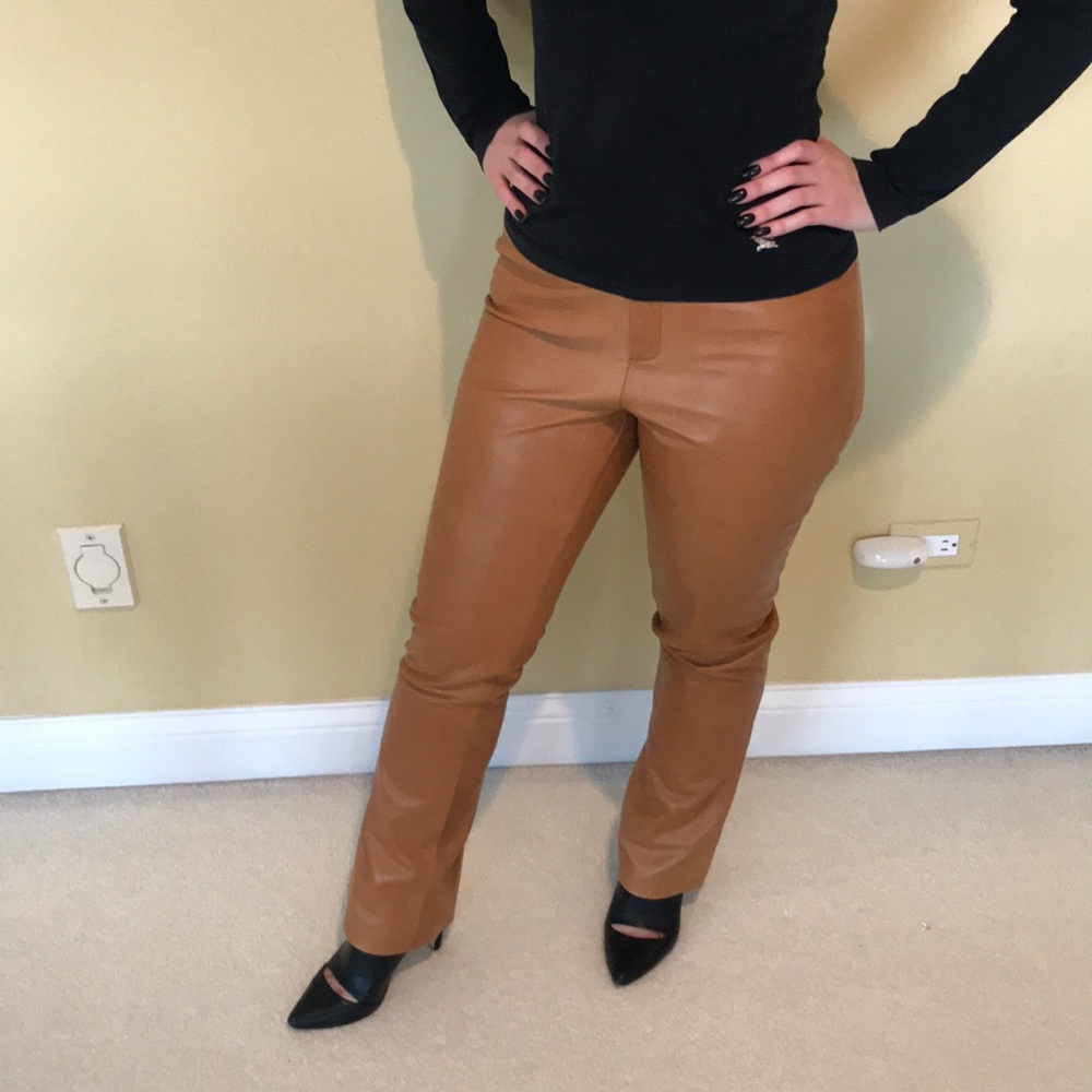 ELLEN TRACY LEATHER PANTS
